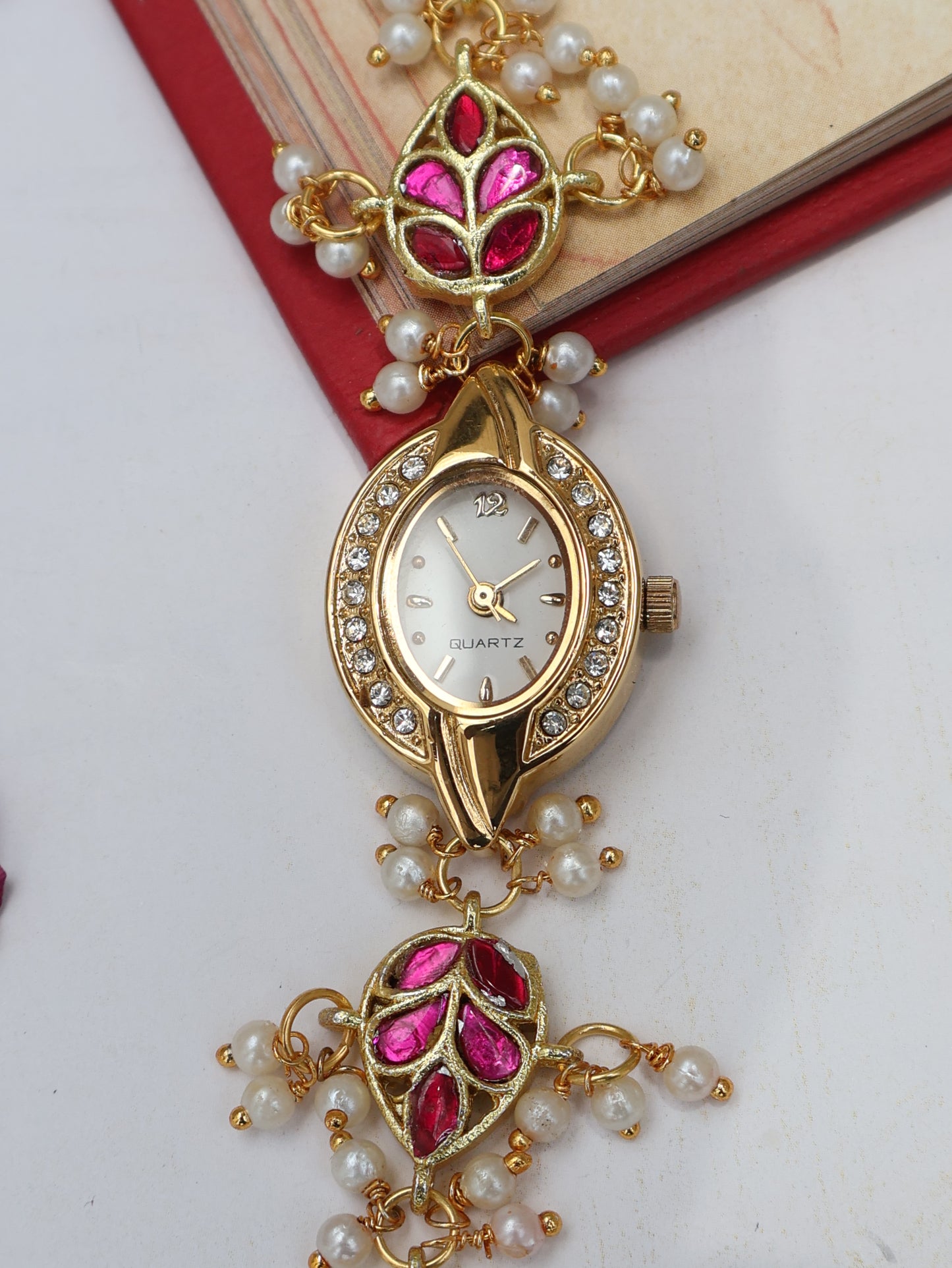 Scarlet Leaf Wrist Watch