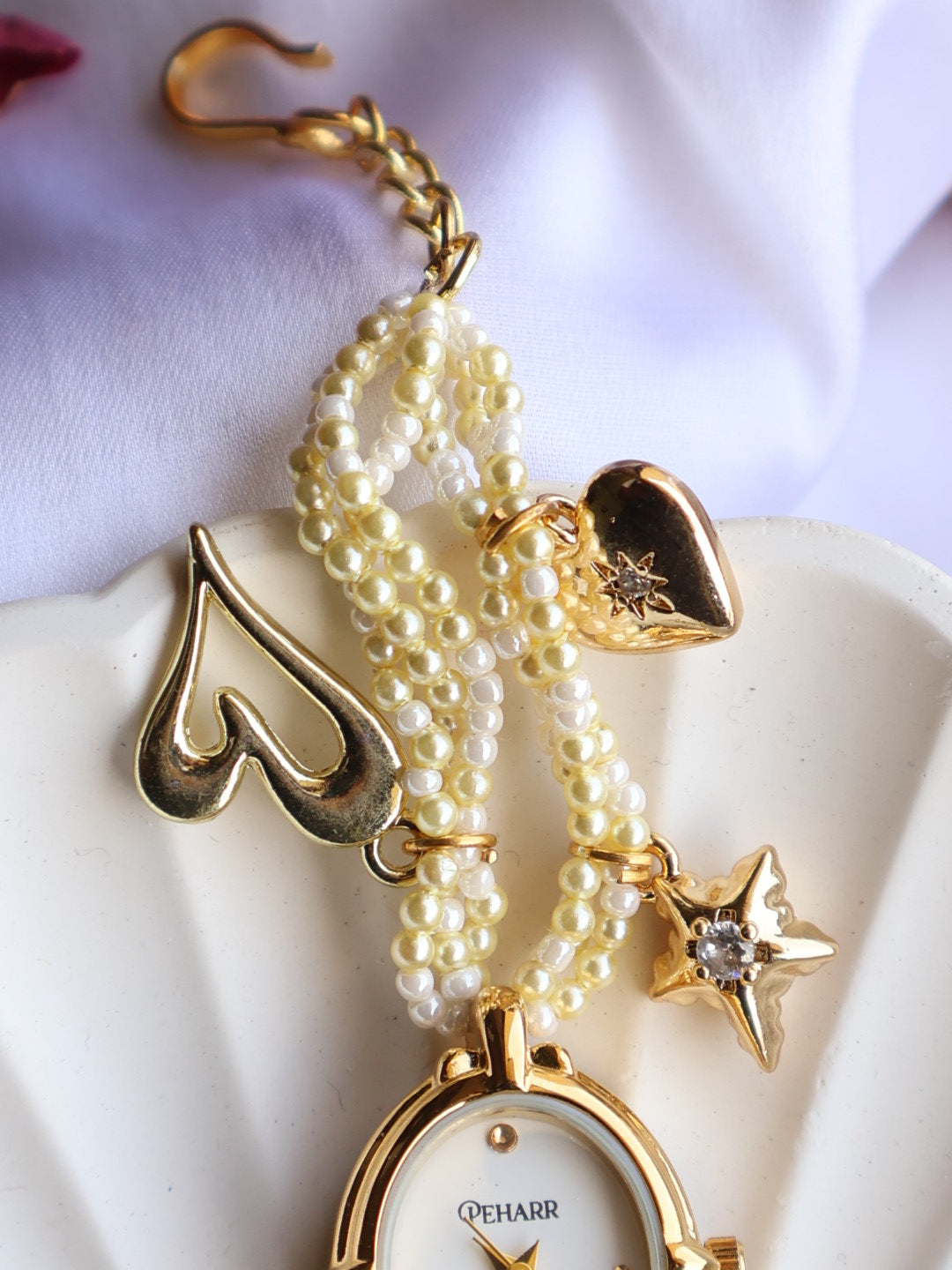 Pearl Spark Charm Wrist Watch
