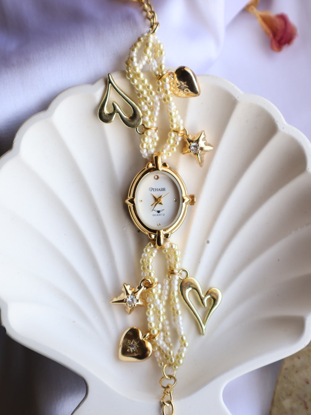 Pearl Spark Charm Wrist Watch