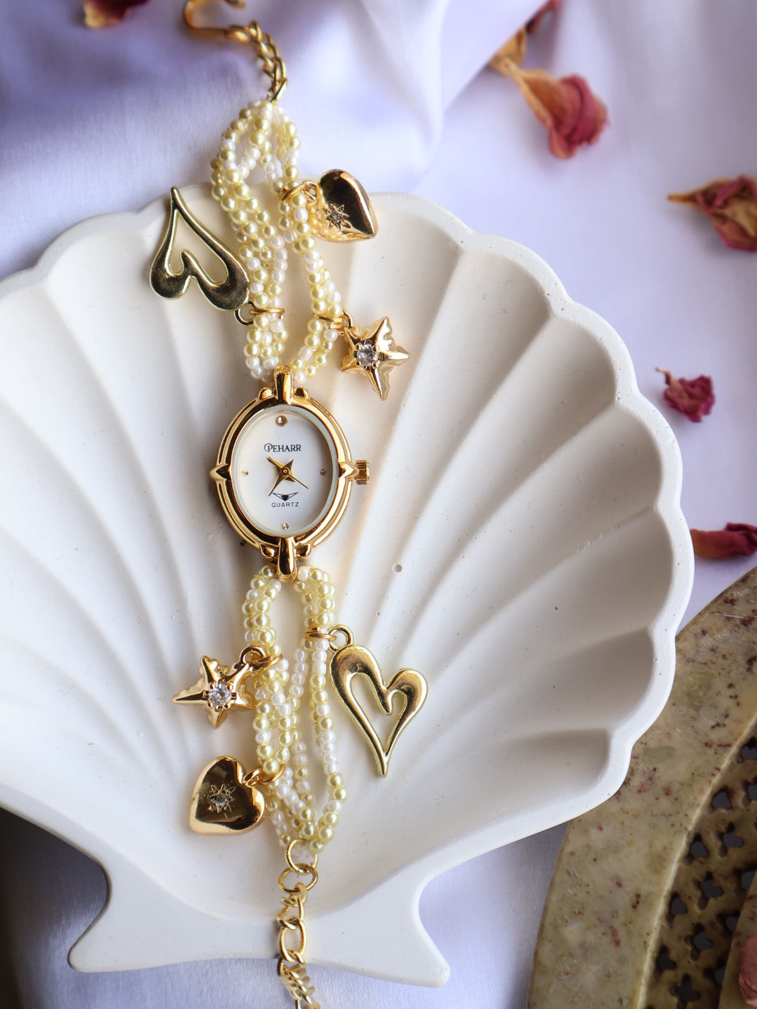 Pearl Spark Charm Wrist Watch