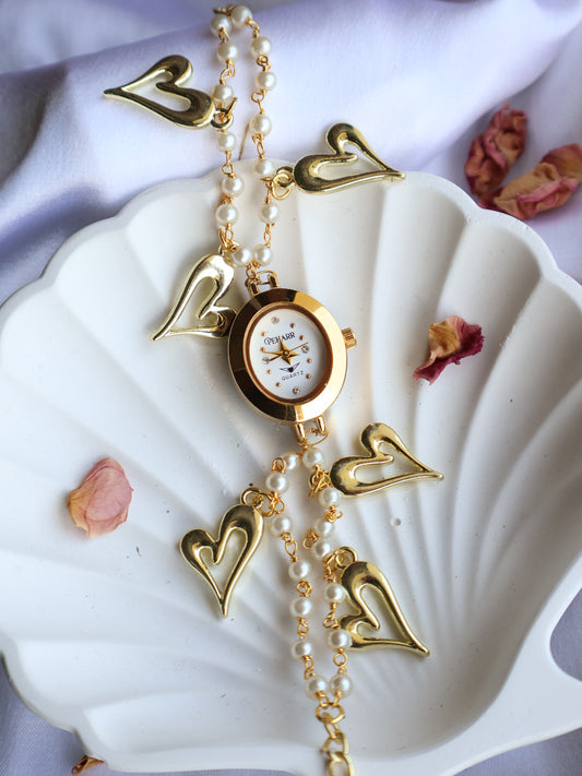 Heart Charms Wrist Watch