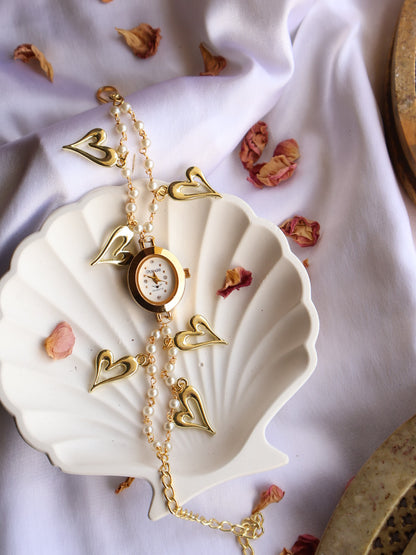 Heart Charms Wrist Watch