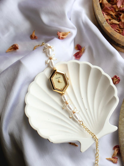 Elegant Pearls Wrist Watch