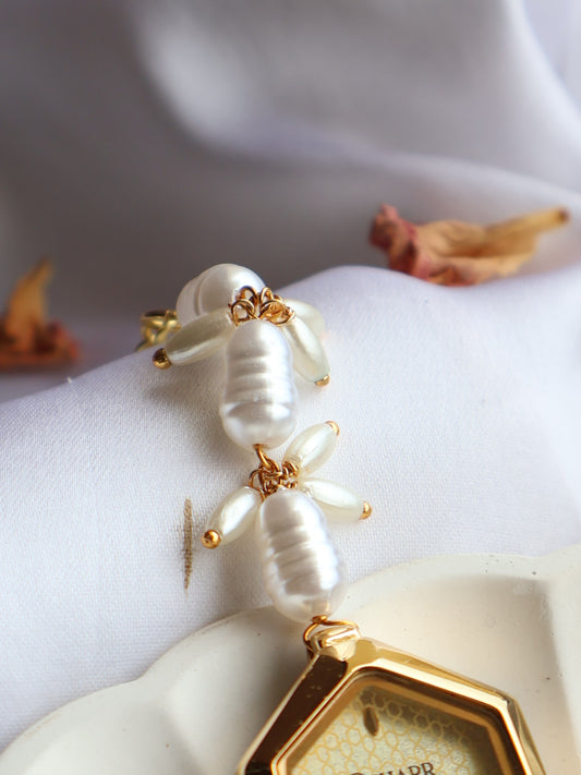 Elegant Pearls Wrist Watch