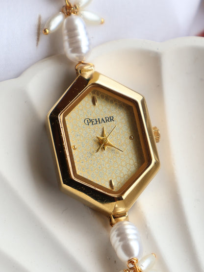 Elegant Pearls Wrist Watch