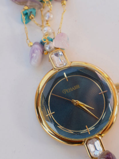 Firoza-Amethyst Wrist Watch