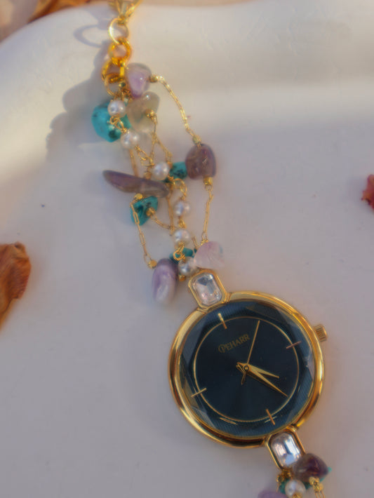 Firoza-Amethyst Wrist Watch