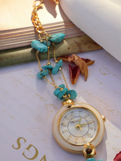 Firoza Stone Wrist Watch