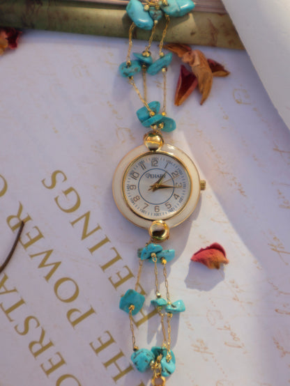 Firoza Stone Wrist Watch