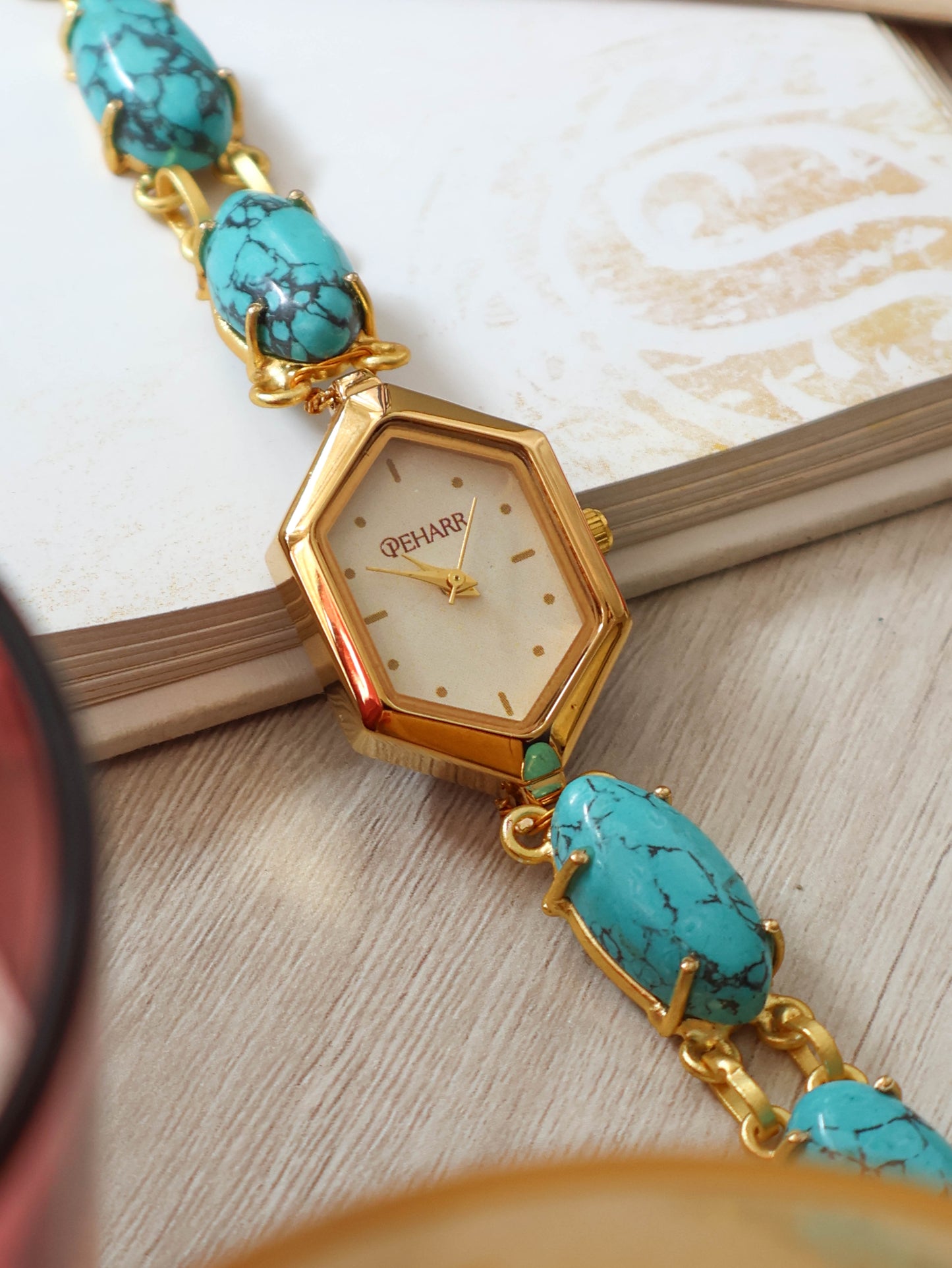 Phiroza Stone Wrist Watch
