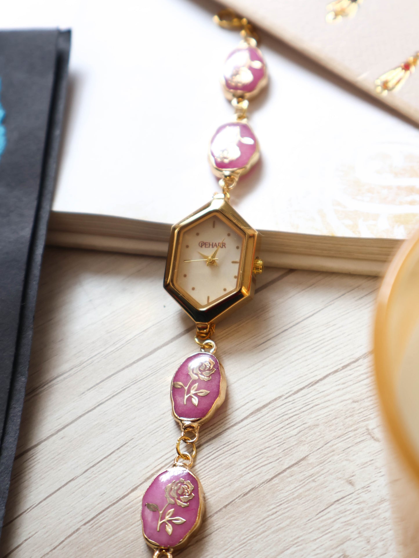 Rooh Pink Wrist Watch
