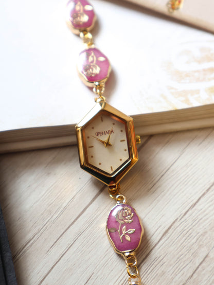 Rooh Pink Wrist Watch