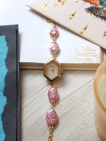 Rooh Pink Wrist Watch