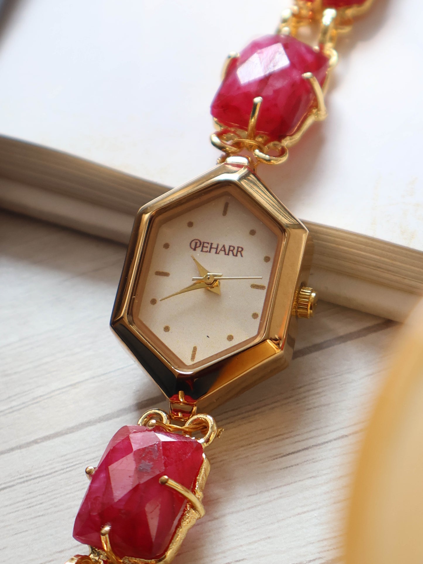 Pink Meadow Wrist Watch