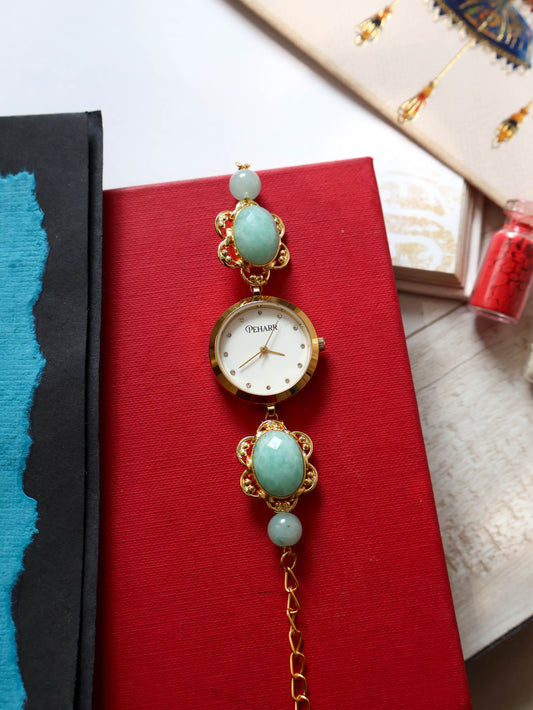 Ujala Mint Green Wrist Watch