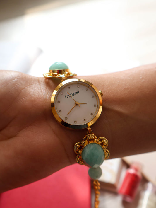 Ujala Mint Green Wrist Watch