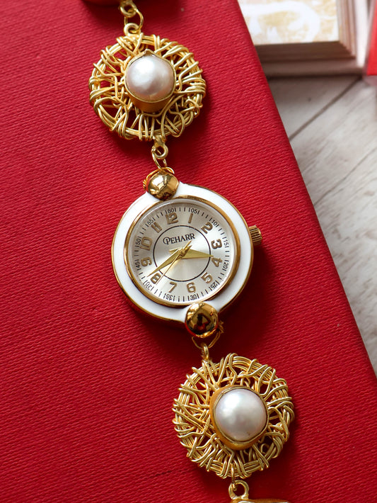 Pearl Cage Wrist Watch