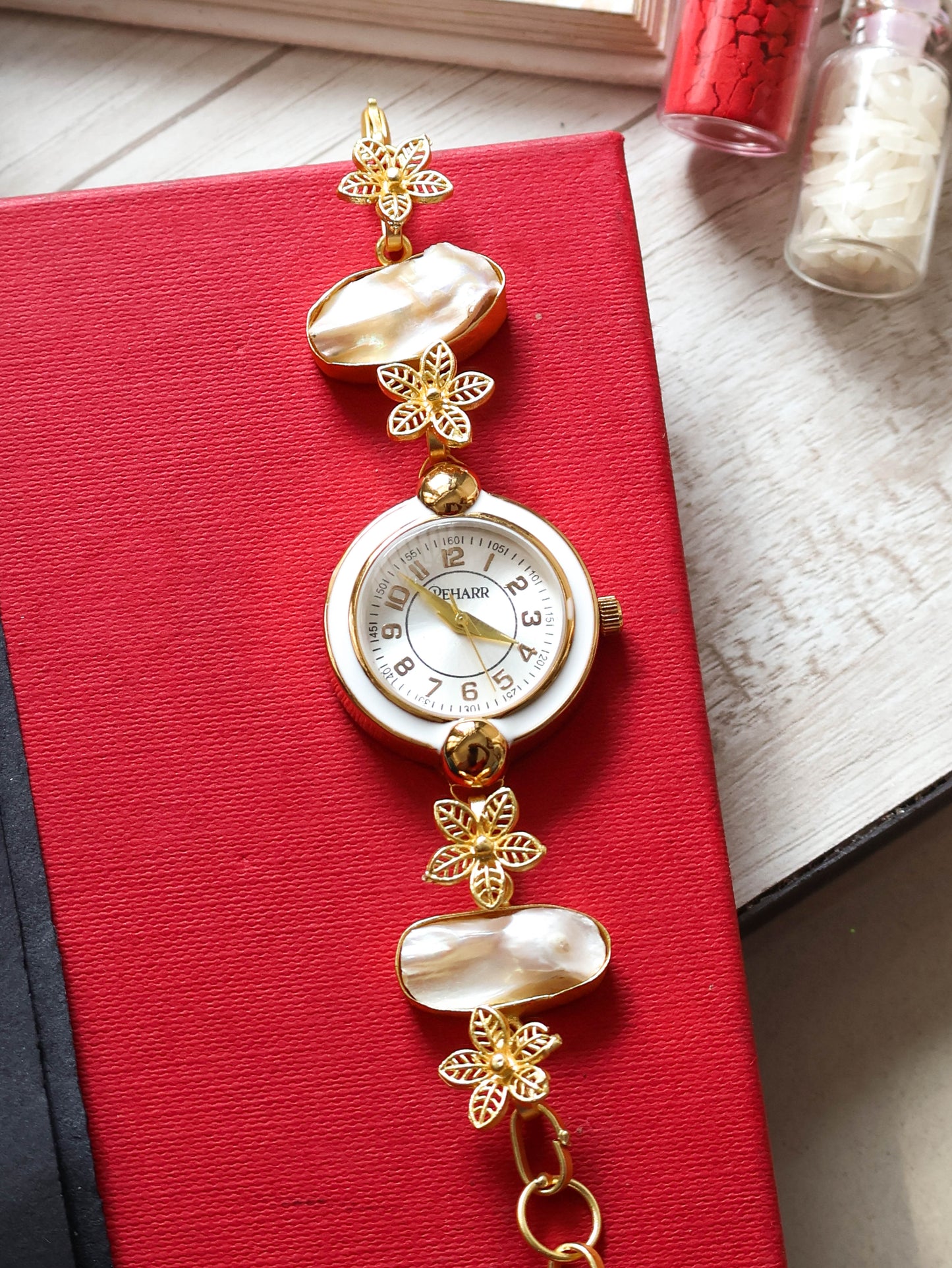 Minerva Pearl Wrist Watch
