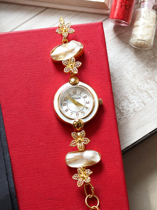 Minerva Pearl Wrist Watch
