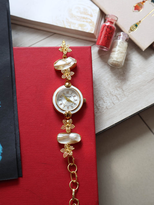 Minerva Pearl Wrist Watch