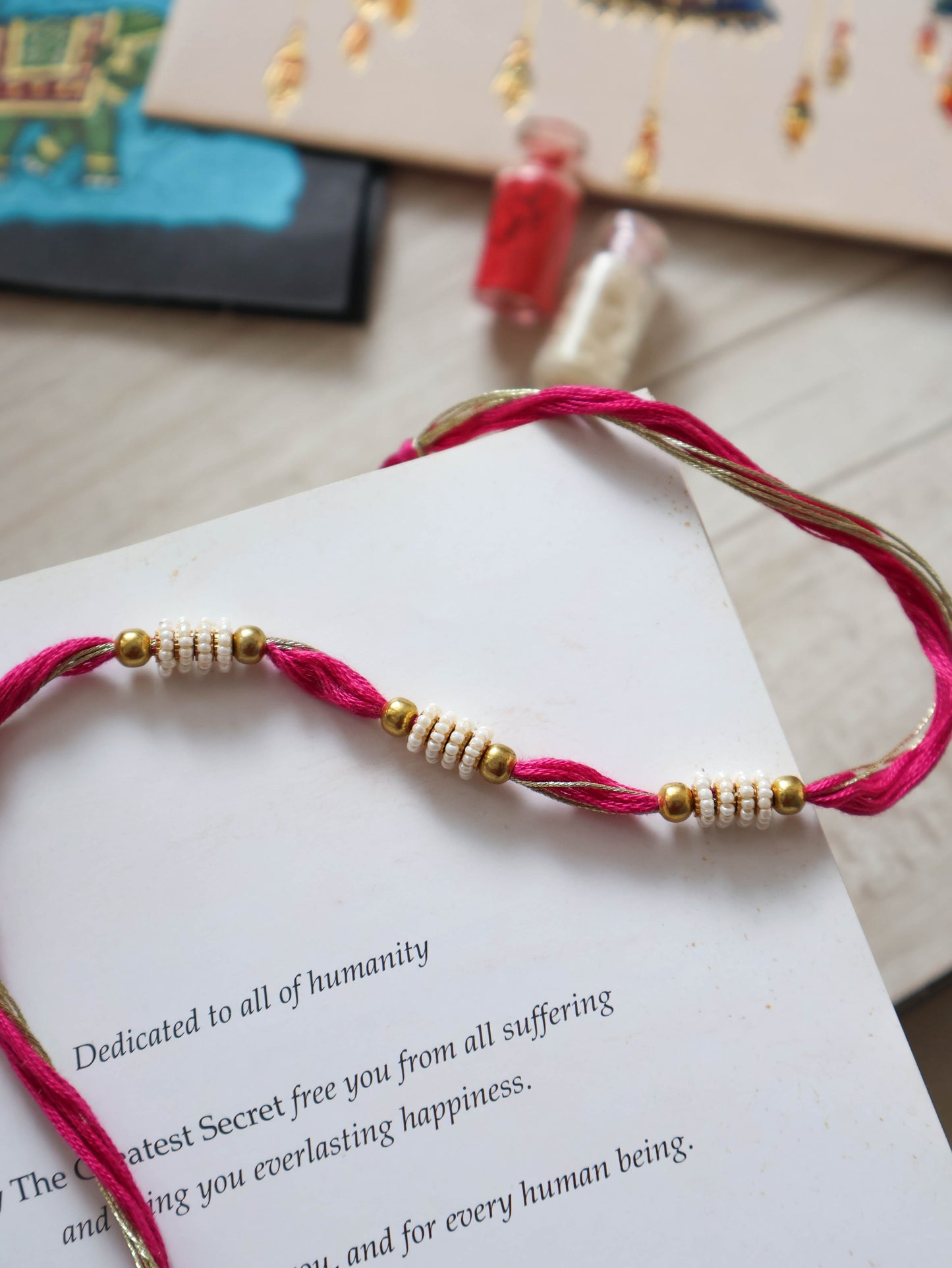 Mudra Pink Rakhi