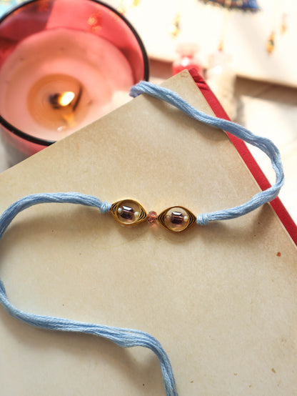 Milan Blue Rakhi