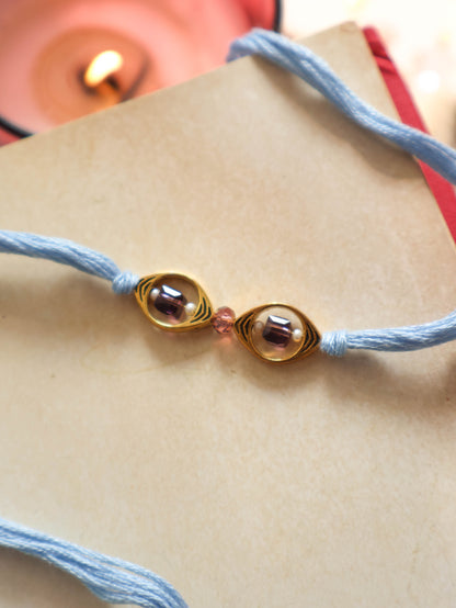 Milan Blue Rakhi