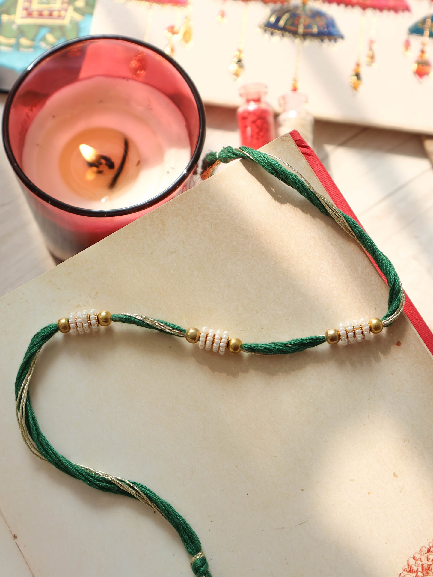Mudra Green Rakhi