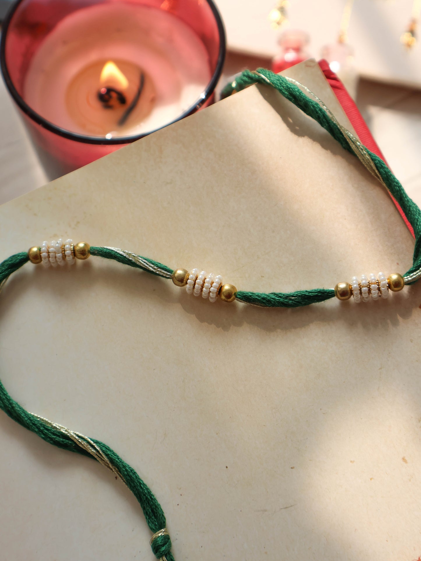 Mudra Green Rakhi