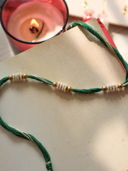 Mudra Green Rakhi