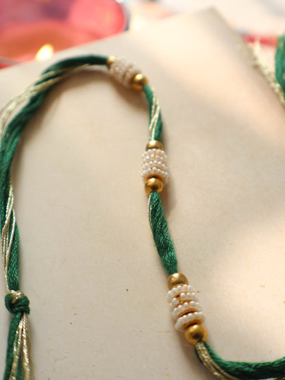 Mudra Green Rakhi