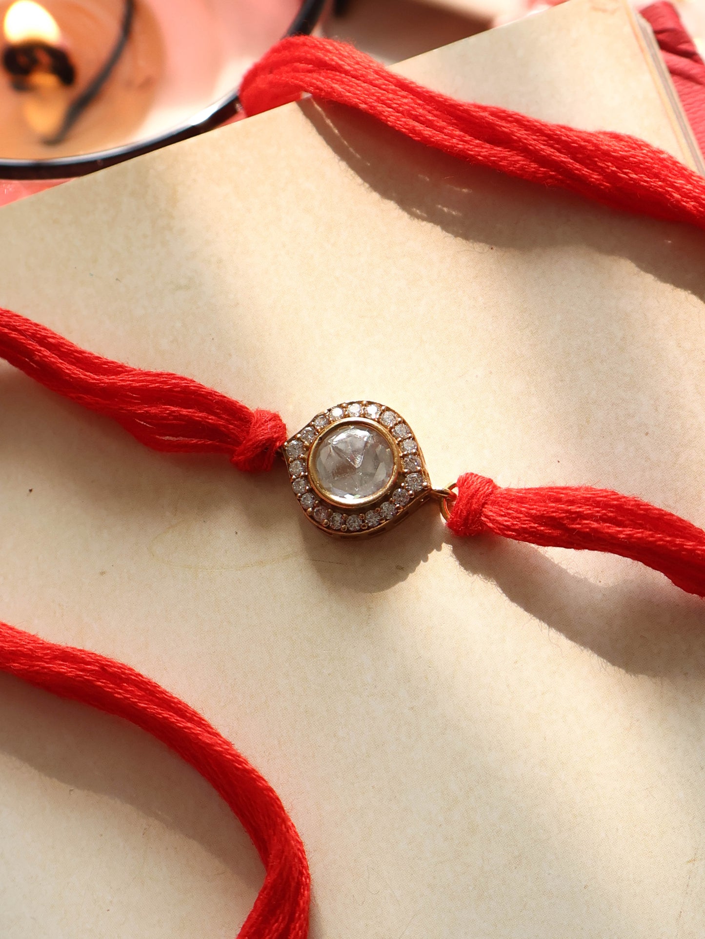 Sindh Polki Red Rakhi