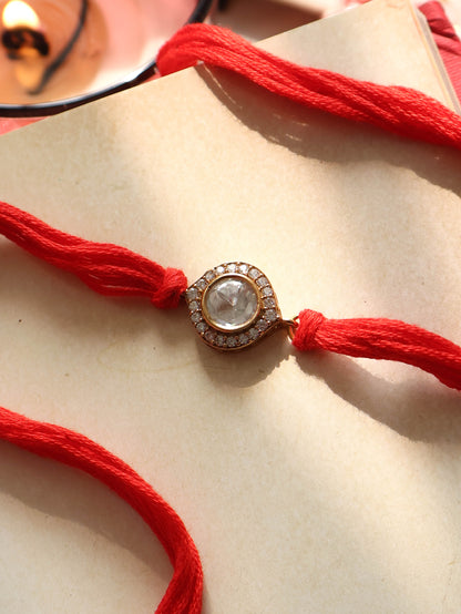Sindh Polki Red Rakhi