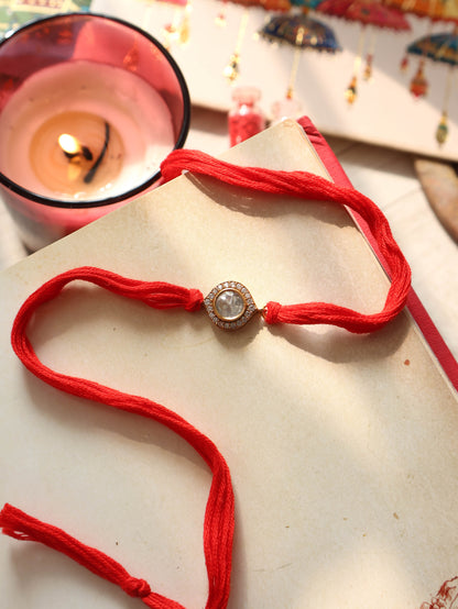 Sindh Polki Red Rakhi