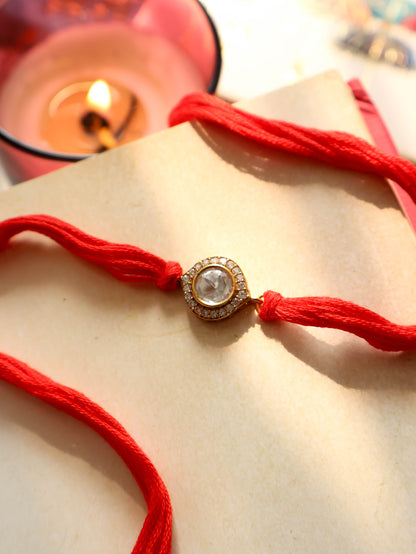 Sindh Polki Red Rakhi