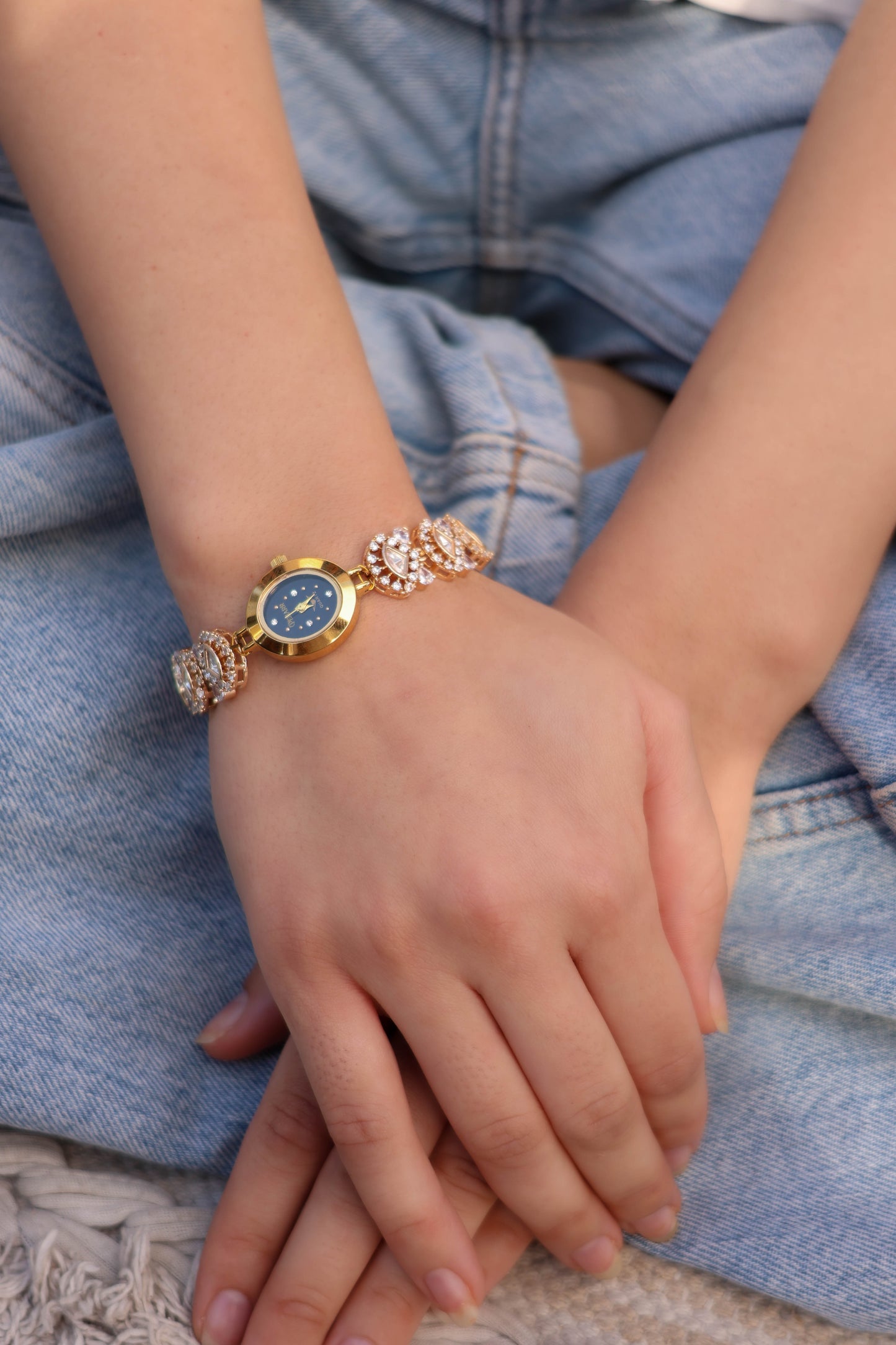 Gilded Florals Wrist Watch