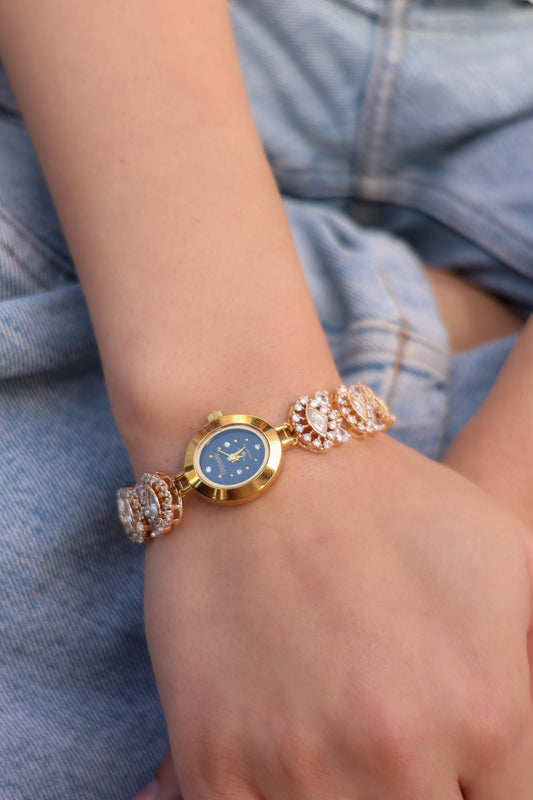 Gilded Florals Wrist Watch