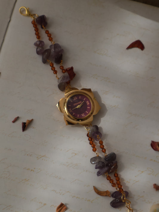 Celeste Purple Wrist Watch