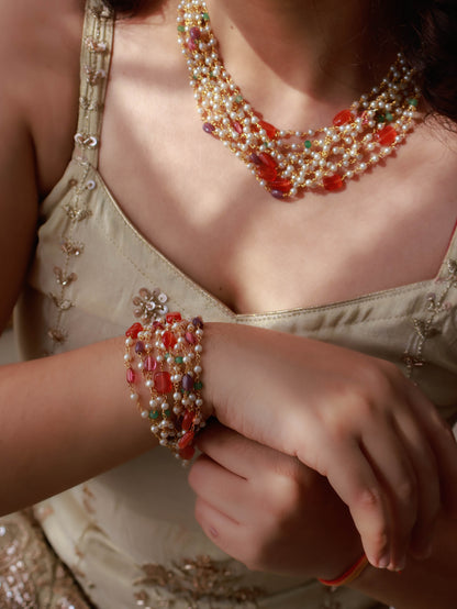 Jeeva Multicolored Necklace & Bracelet Attachment