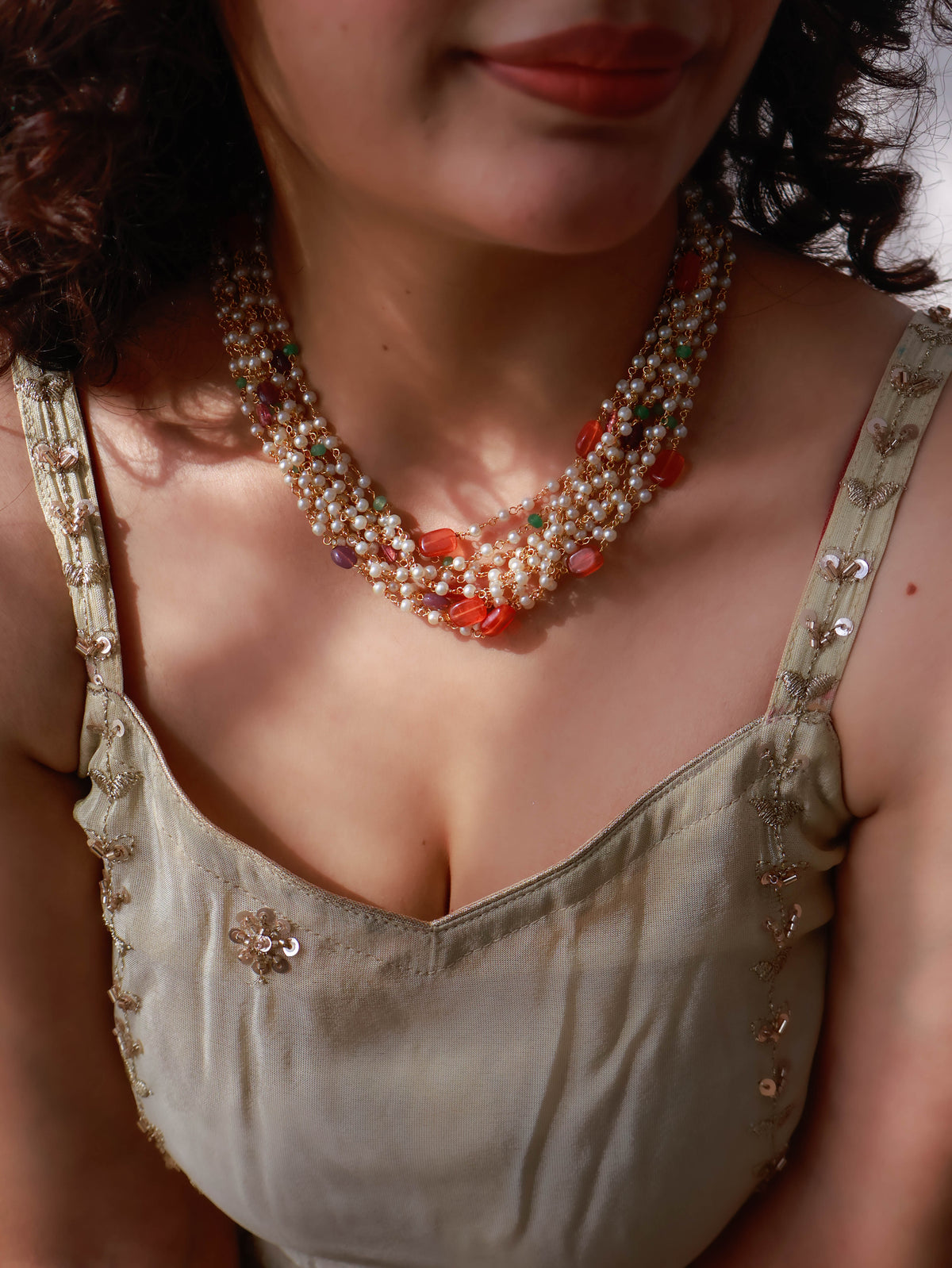Jeeva Multicolored Necklace & Bracelet Attachment