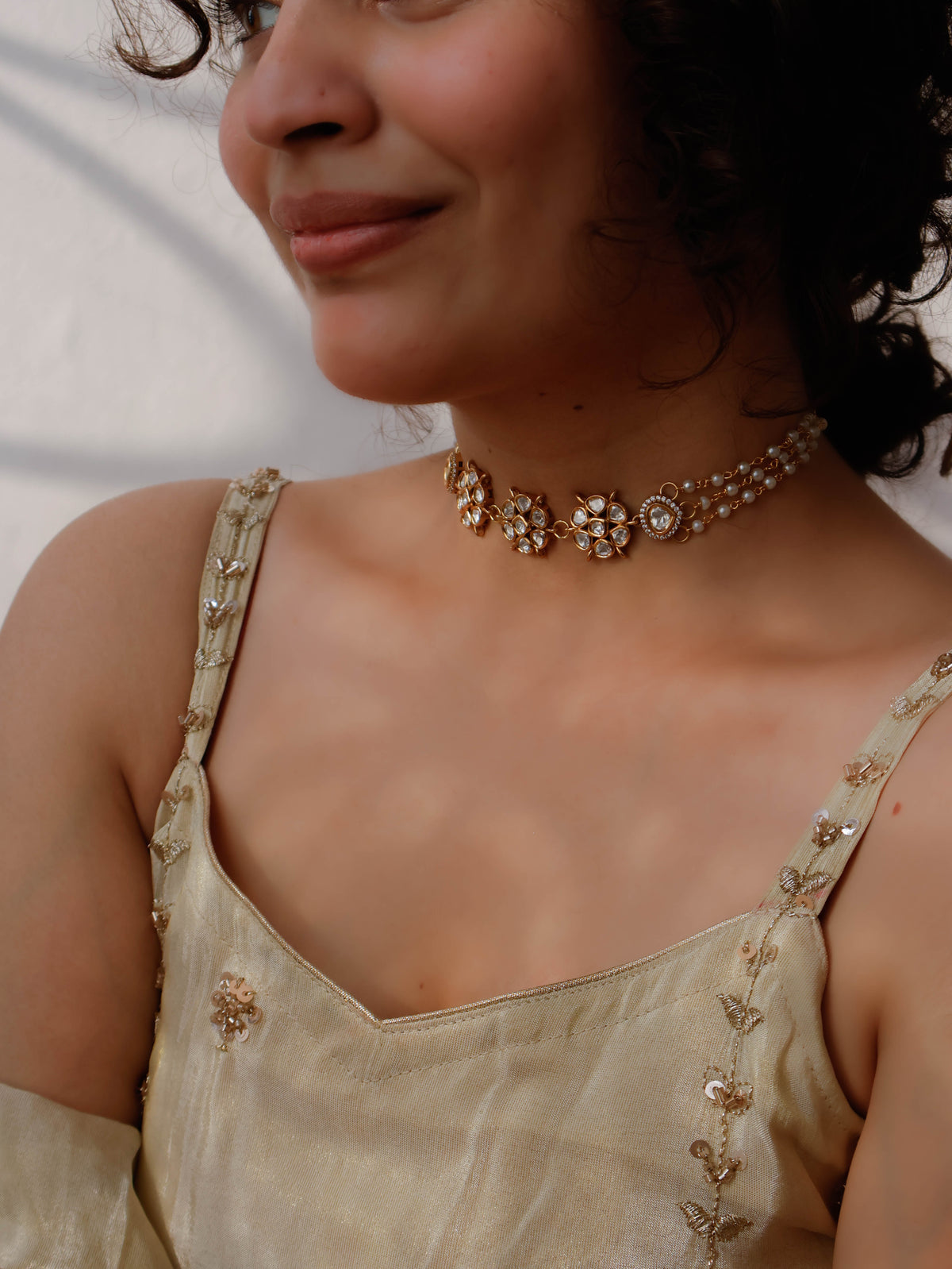 Fiona Polki Choker Necklace