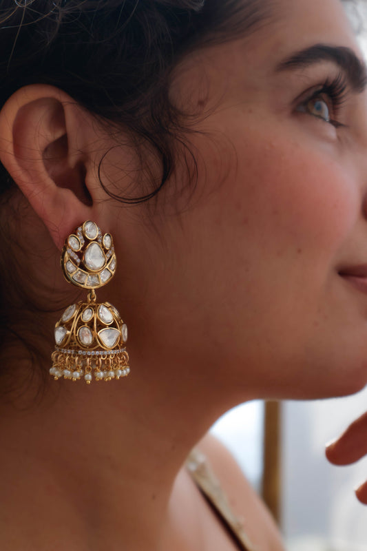 Sahin Polki Jhumka Earrings
