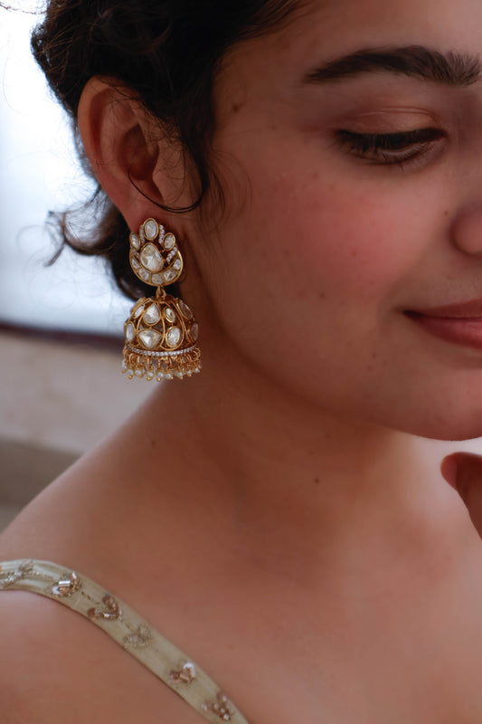 Sahin Polki Jhumka Earrings