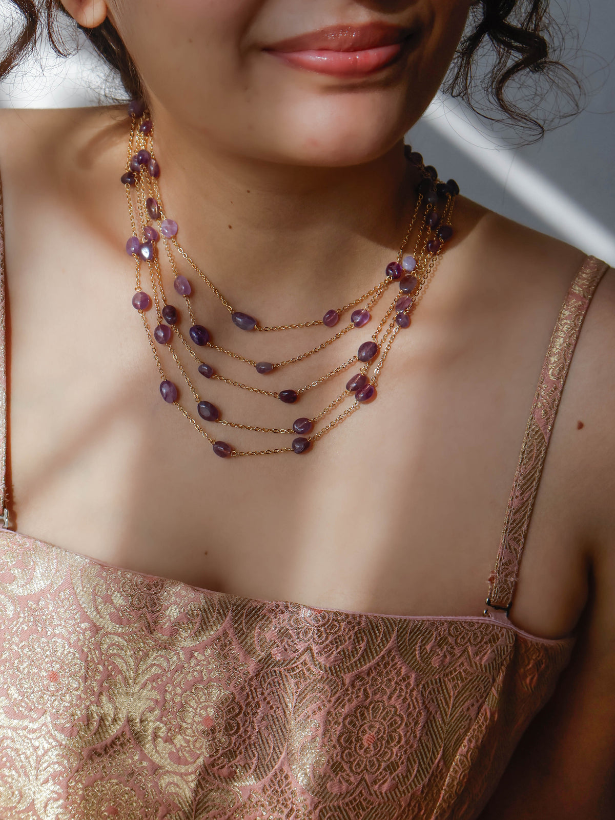Mirza Purple Necklace