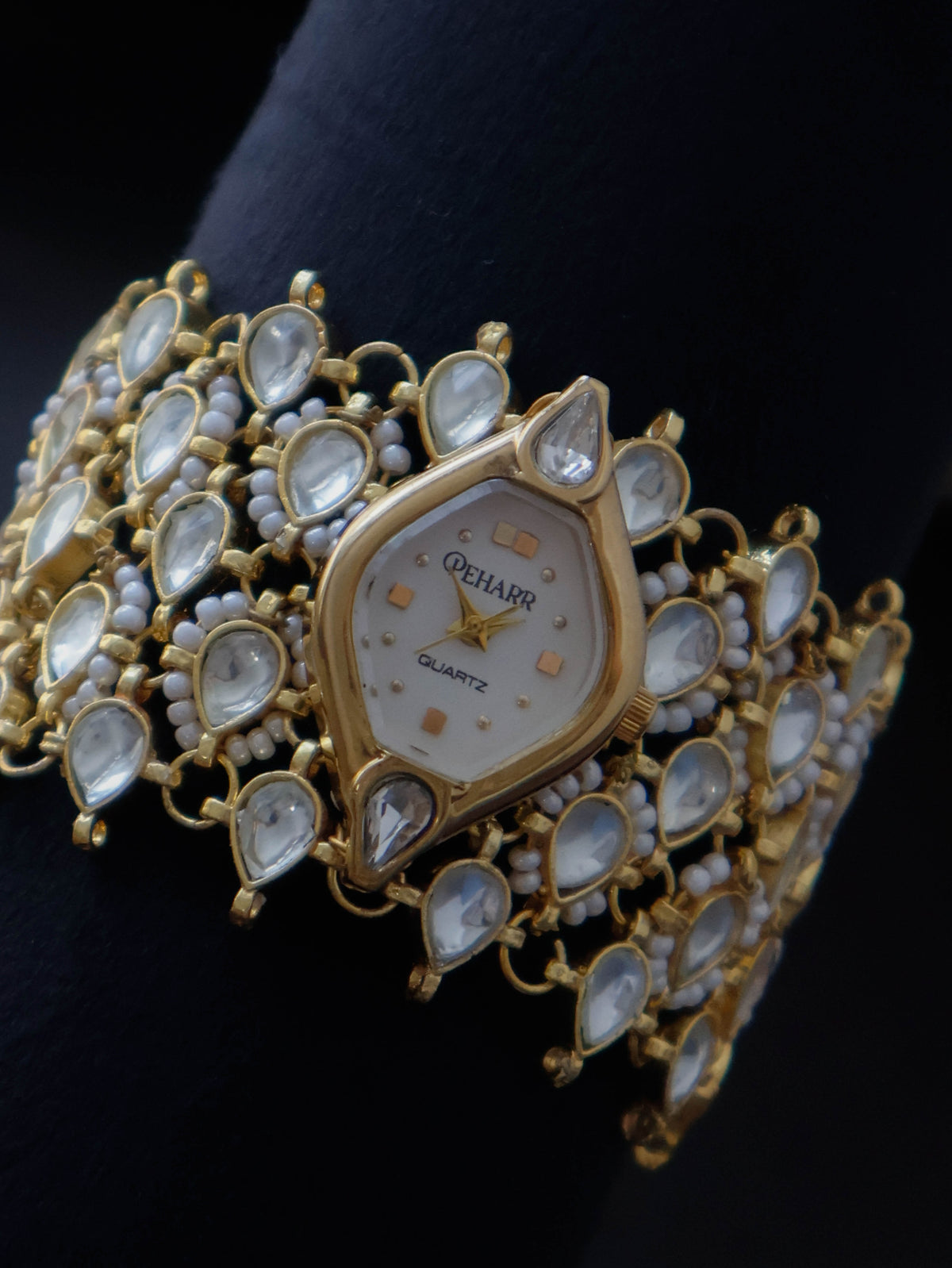 Lily Kundan Wrist Watch