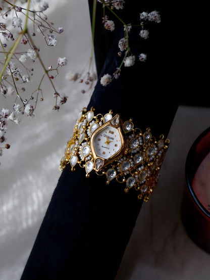 Lily Kundan Wrist Watch