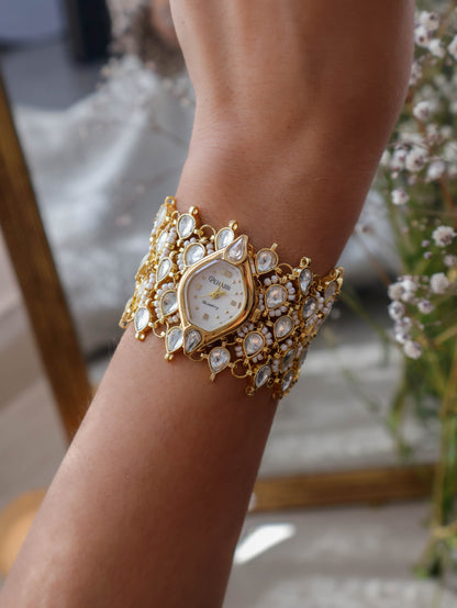 Lily Kundan Wrist Watch