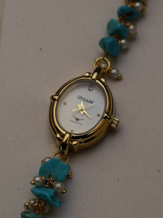Antique Turquoise Stones Wrist Watch