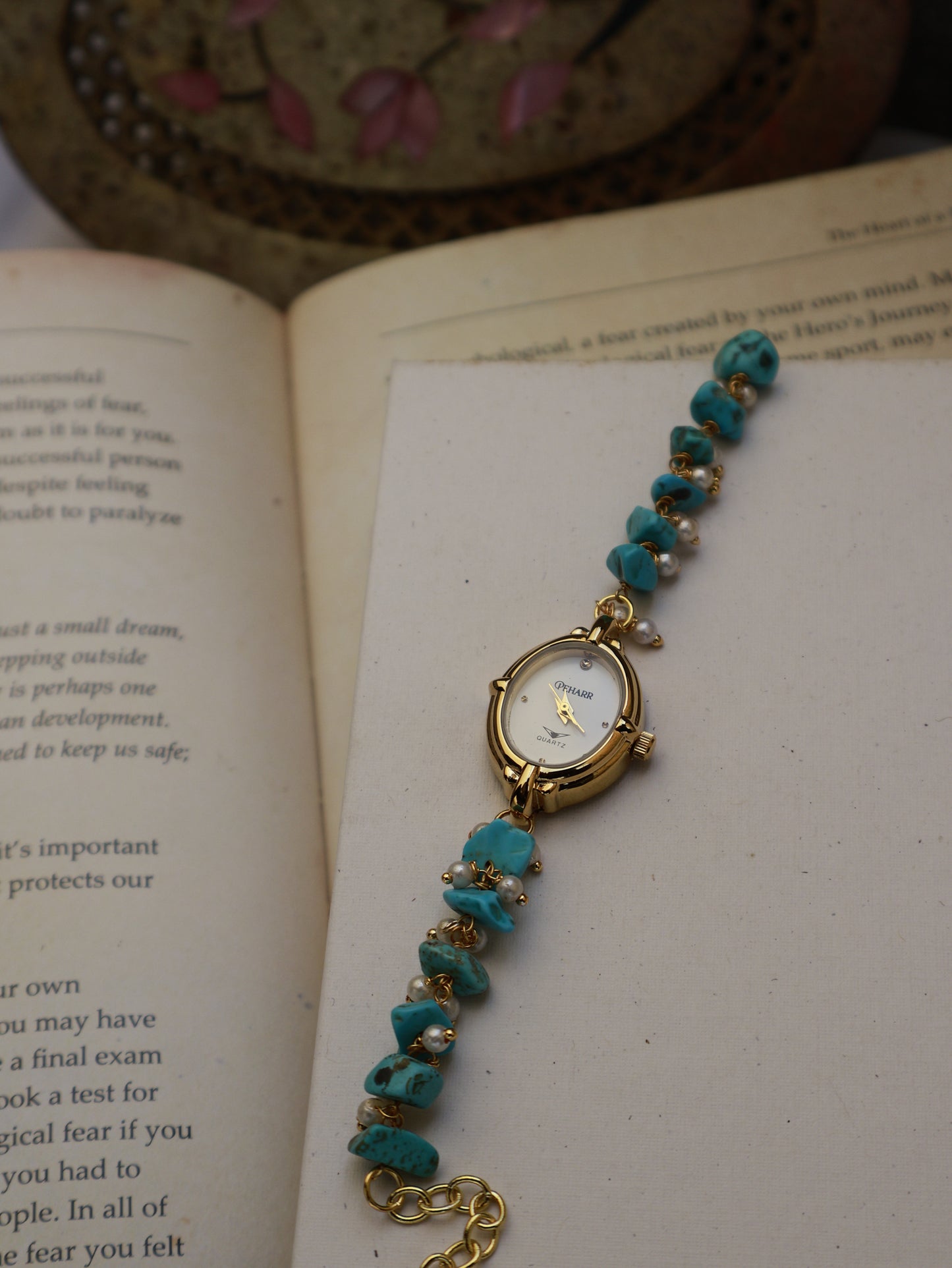 Antique Turquoise Stones Wrist Watch