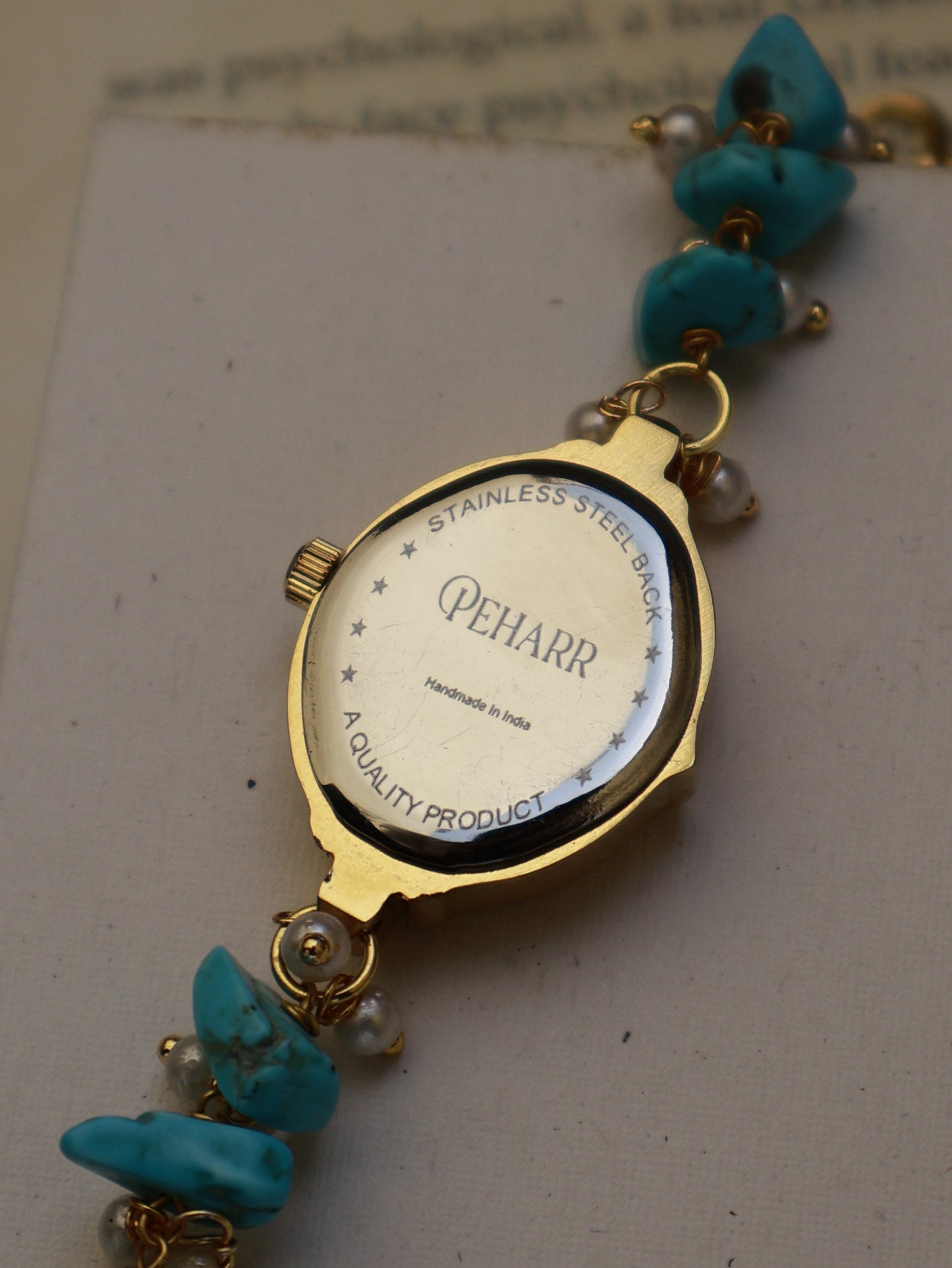 Antique Turquoise Stones Wrist Watch